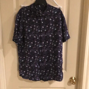 Slate & Stone Moon Solar Space Button Up Shirt Large